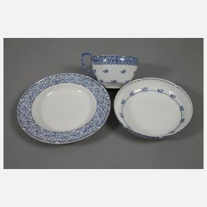 Meissen Kaffeeservice "Blaue Rispe"