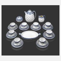Meissen Kaffeeservice "Blaue Rispe"111