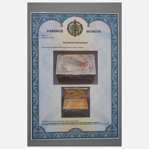 Große Silberschatulle Karl Fabergé