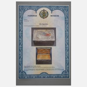 Große Silberschatulle Karl Fabergé