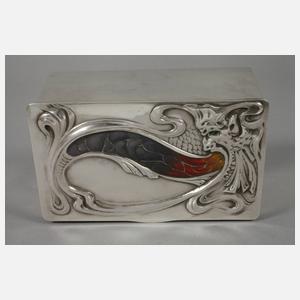 Große Silberschatulle Karl Fabergé