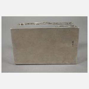 Große Silberschatulle Karl Fabergé