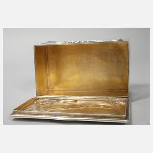 Große Silberschatulle Karl Fabergé