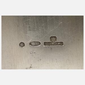 Große Silberschatulle Karl Fabergé