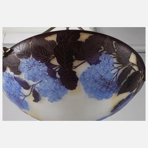 Deckenschale Émile Gallé, "Hortensie"