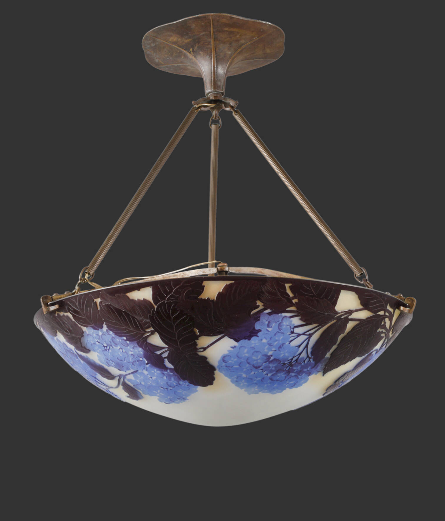 Deckenschale Émile Gallé, "Hortensie"