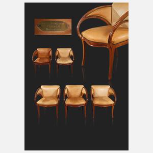 Sechs Sessel Antonio Gaudi & Juan Busquets