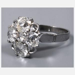 Damenring mit Diamanten von ca. 3,3 ct