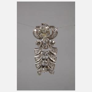 Paar prachtvolle Diamantohrhänger