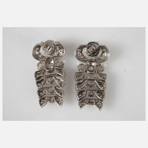 Paar prachtvolle Diamantohrhänger