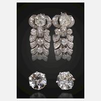 Paar prachtvolle Diamantohrhänger111