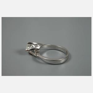 Solitärring mit Brillant von ca. 1,05 ct