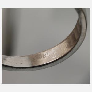 Solitärring mit Brillant von ca. 1,05 ct