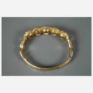 Massiver Armreif mit Citrinen