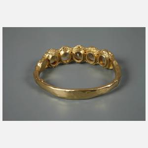 Massiver Armreif mit Citrinen