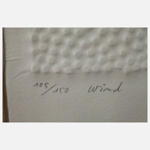 Prof. Günther Uecker, "Wind"