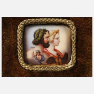 Miniatur-Bildplatte Zeus und Hera