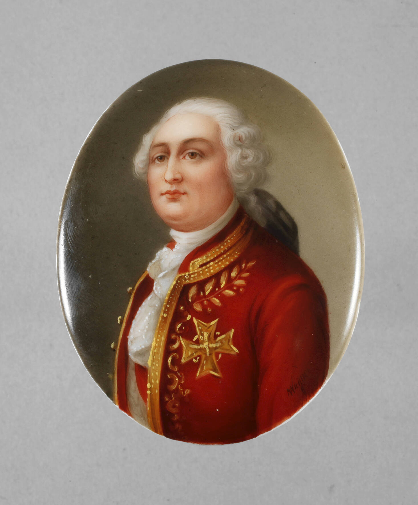 Kleine Bildplatte Portrait "Louis XVI."