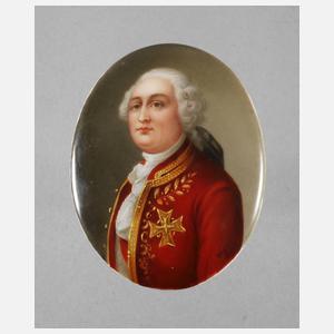 Kleine Bildplatte Portrait "Louis XVI."