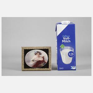 Kleine Bildplatte Mädchen im Boudoir