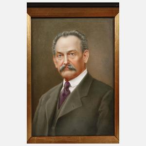 Böhmen Paar Bildplatten Portraitpendants