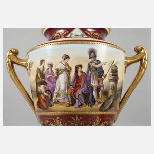 Große Prunkvase als Lampenfuß