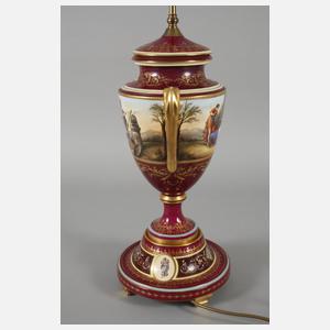 Große Prunkvase als Lampenfuß