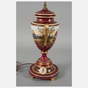 Große Prunkvase als Lampenfuß