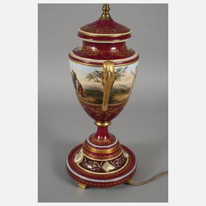 Große Prunkvase als Lampenfuß