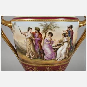 Große Prunkvase als Lampenfuß