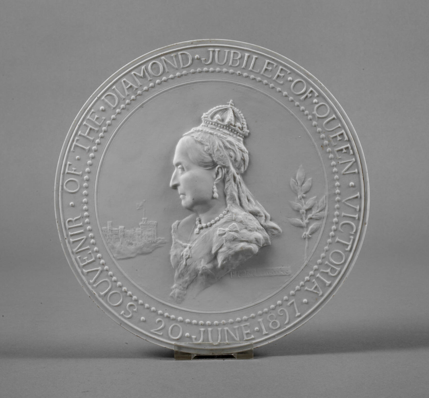 Frankreich Reliefplakette Königin Victoria