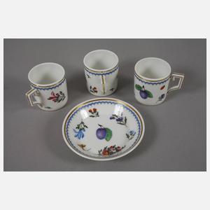 Italien sechs Espressotassen "Italian Fruit"