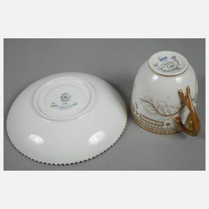 Kopenhagen Kaffeetasse mit Untertasse "Flora Danica"