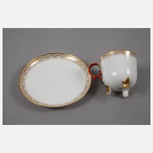 KPM Berlin Kaffeetasse mit Goldmalerei