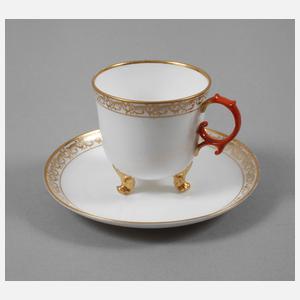 KPM Berlin Kaffeetasse mit Goldmalerei
