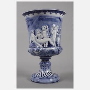 KPM Berlin große Kratervase mit Reliefdekor