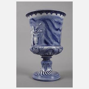 KPM Berlin große Kratervase mit Reliefdekor