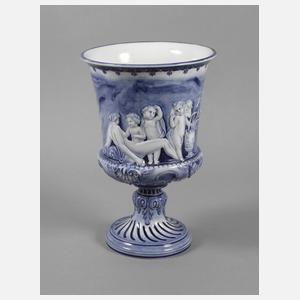 KPM Berlin große Kratervase mit Reliefdekor