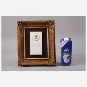 KPM Berlin Gedenkplakette "Testament" Friedrich des Großen