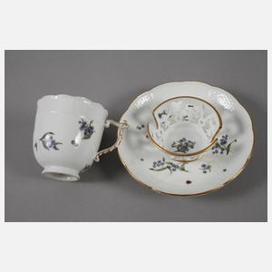 Meissen frühe Trembleuse mit Streublümchendekor