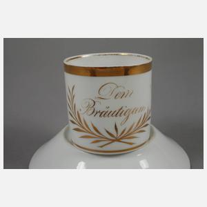 Meissen Spruchtasse "Dem Bräutigam"