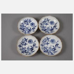Meissen vier Schälchen "Zwiebelmuster"