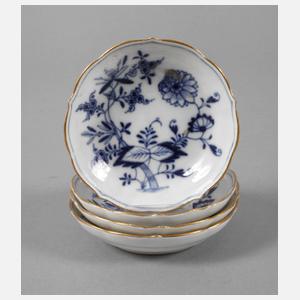 Meissen vier Schälchen "Zwiebelmuster"