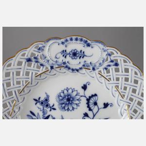 Meissen Durchbruchteller "Zwiebelmuster"