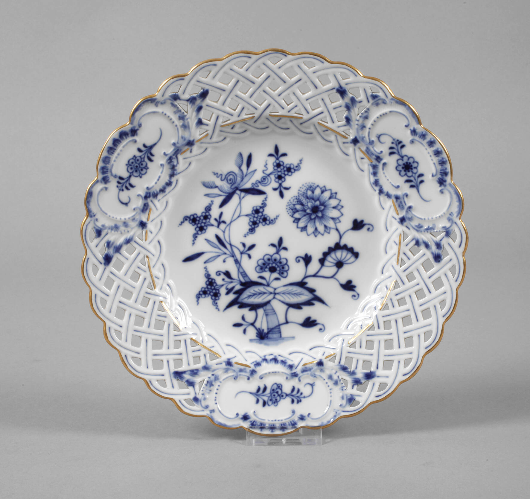 Meissen Durchbruchteller "Zwiebelmuster"