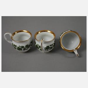 Meissen Kaffeeservice Weinlaubdekor