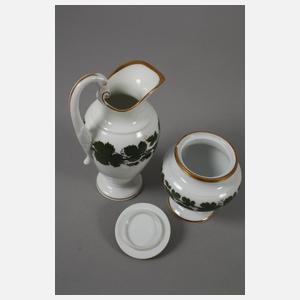 Meissen Kaffeeservice Weinlaubdekor