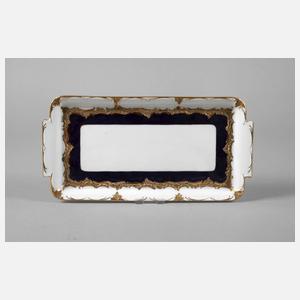 Meissen Königskuchenplatte "B-Form"