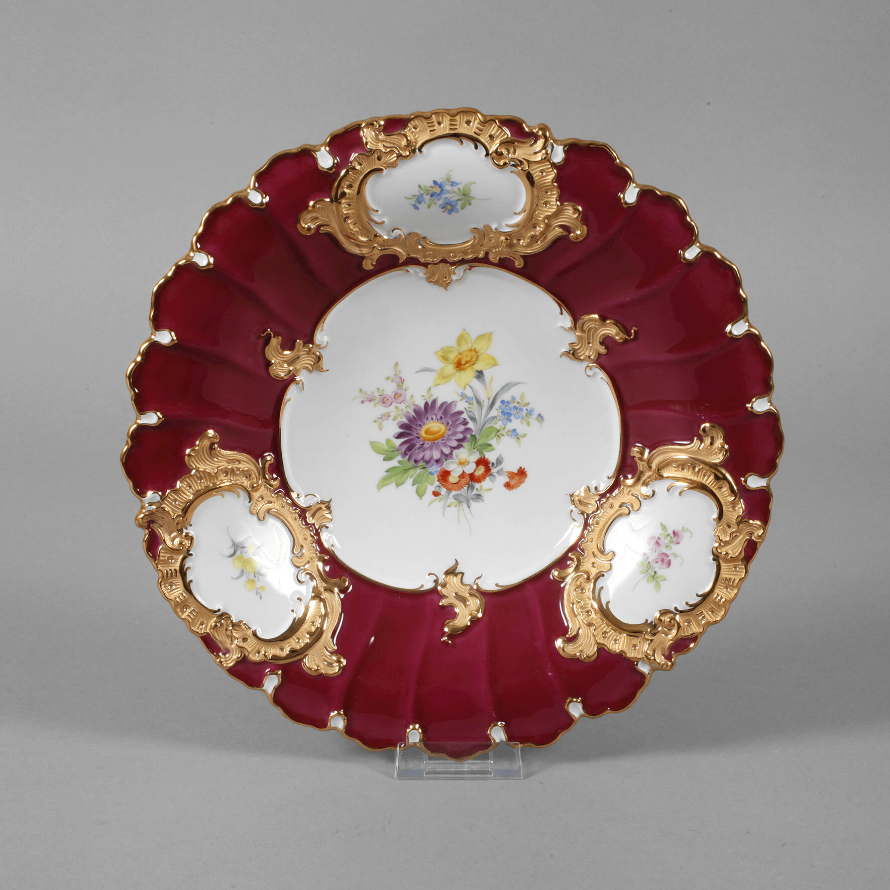 Meissen Prunkschale "Blumenbukett"