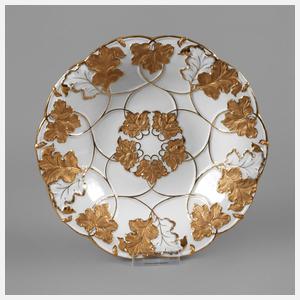 Meissen Prunkschale mit Weinlaubdekor